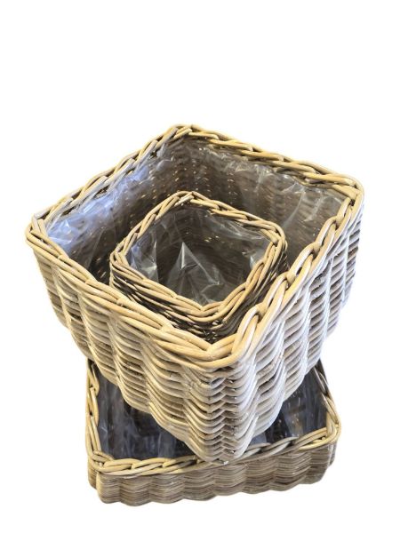 Afbeelding van Squar basket set of 3