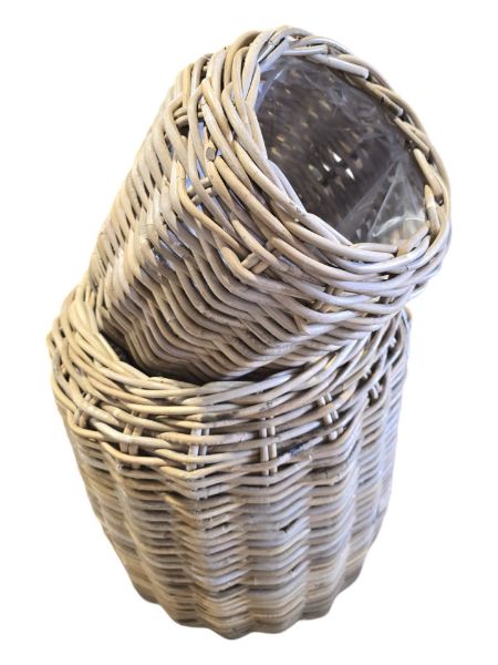 Afbeelding van Round Basket set of 2 ( High ) PROMO (last items)