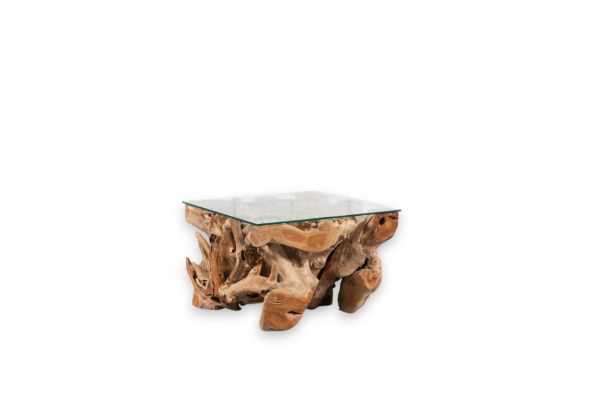 Image sur Squar Erosion coffee table / Glas