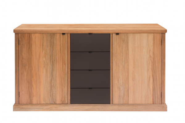 Afbeelding van Dressoir, 2drs, 4black drws