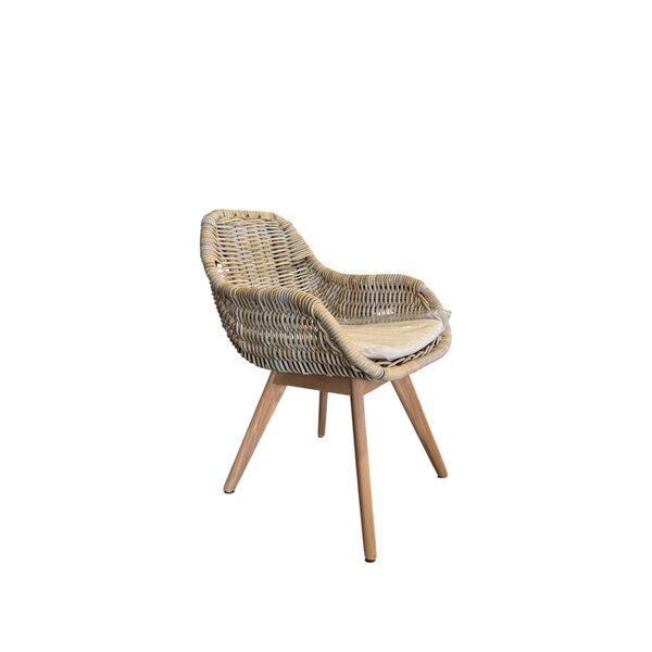 Picture of Nelly Chair, Kubu grey, Teak legs